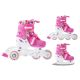 8. Wrotki-rolki-łyżwy regulowane Smj sport Combo Hearts 3w1 Led Jr HS-TNK-000011510
