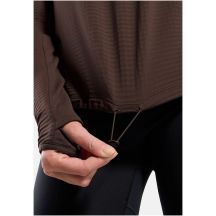 Bluza z półgolfem damska Odlo ESSENTIAL THERMAL Mid Layer brązowa