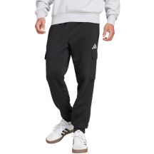 Spodnie męskie adidas Essentials Feelcozy Fleece Cargo czarne JE3820