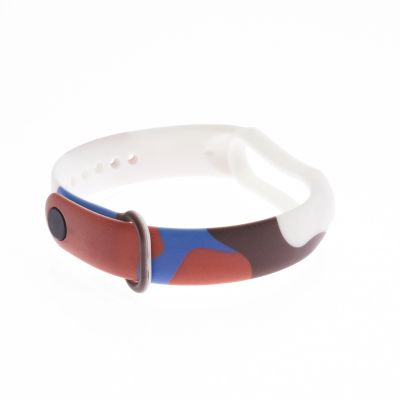 2. Strap Moro opaska do Xiaomi Mi Band 3 / 4 silikonowy pasek bransoletka do zegarka wzór 8
