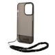 6. Etui Guess Translucent Pearl Strap na iPhone 14 Pro - czarne