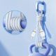 3. Kabel Dudao L25L USB-A - Lightning 1m 30W w miękkim silikonowym oplocie - biały