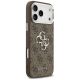 4. Etui Guess 4G Big 4G Classic Logo na iPhone 17 Pro Max brązowy - srebrne