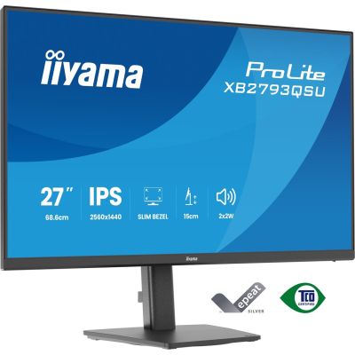 20. iiyama ProLite XB2793QSU-B1 monitor komputerowy 68,6 cm (27") 2560 x 1440 px Quad HD LED Czarny