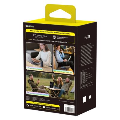 8. Powerbank Baseus EnerGeek GX11 MiFi 20000mAh 67W z funkcją Wi-Fi - czarny