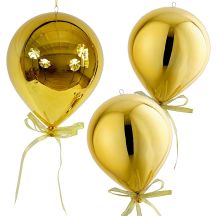 BOMBKA FORMÓWKA PLASTIKOWA BEZPIECZNA BALON ŚR 20CM - ZŁOTY