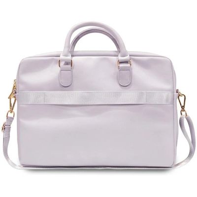 3. Torba Guess Triangle 4G na laptopa 16" - fioletowa
