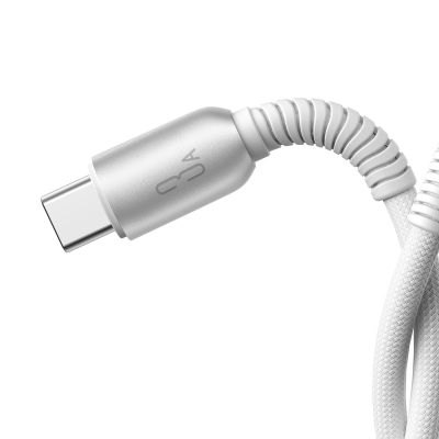5. Kabel Joyroom S-A51 Cutting-Edge Series 3A USB-A - USB-C 1,2m - jasnoszary