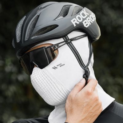 3. Kominiarka rowerowa Rockbros LF25699 polarowa - biała