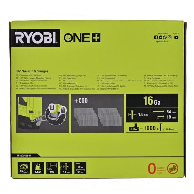 11. Gwoździarka akumulatorowa 18V ONE+ R16GN18G RYOBI