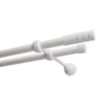 KARNISZ PODWÓJNY FI 19 MM BIAŁY 200 CM TECHNO KOWALSKI