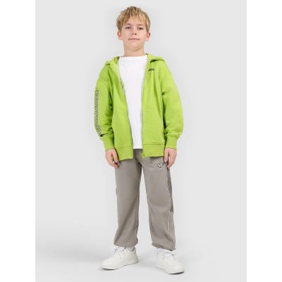 3. Bluza dresowa loose z kapturem chłopięca 4F 4FJRSS26TSWSM2817-45S