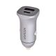 Ugreen ładowarka samochodowa USB Typ C / USB 24W Power Delivery Quick Charge szary (30780)