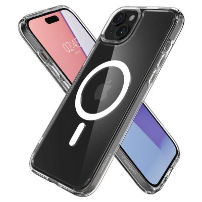 6. Etui Spigen Ultra Hybrid Mag z MagSafe na iPhone 15 - białe