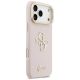 4. Etui Guess Grained Big 4G & Stand Camera na iPhone 17 Pro Max - różowe