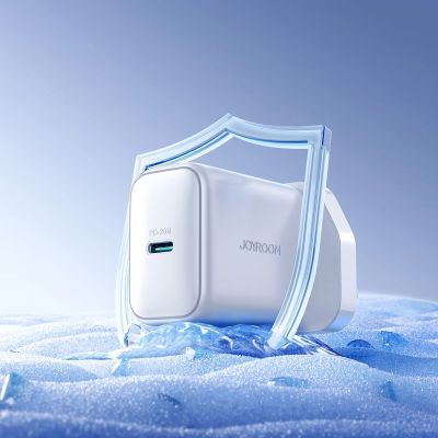 4. Ładowarka sieciowa Joyroom JR-TCF20 PD 20W (wtyczka UK) z kablem USB-C 1m - biała