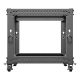 6. OPEN RACK 19" 9U 600X600-1100 REGULOWANY CZARNY LANBERG