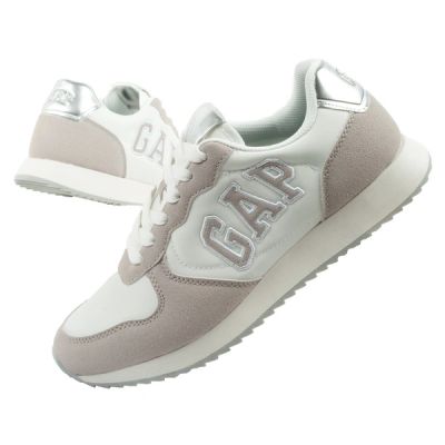 Gap buty damskie sportowe Nashville Arch Logo sneakersy modne wygodne białe beżowe