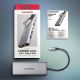 9. Axagon HMC-6G2L stacja dokująca Przewodowa USB 3.2 Gen 2 (3.1 Gen 2) Type-C Aluminium