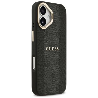 4. Etui Guess 4G Stripe MagSafe na iPhone 17 - czarne