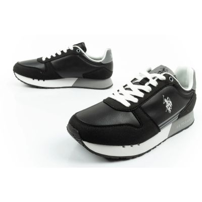 8. U.S Polo Assn buty sportowe sneakersy męskie modne wygodne czarne
