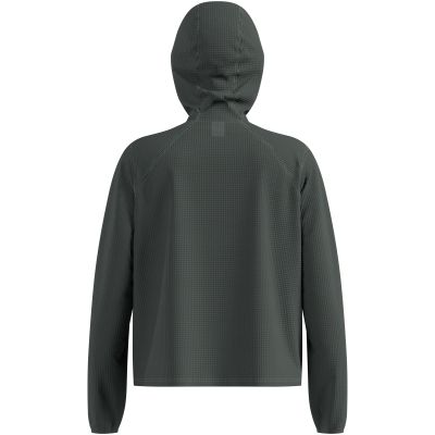4. Bluza z kapturem Odlo Mid layer hoody CUBIC zielona