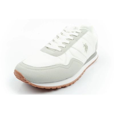 3. U.S Polo Assn buty sportowe sneakersy męskie modne wygodne białe