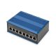2. ASSMANN Electronic DN-651121 przełącznik sieciowy Gigabit Ethernet (10/100/1000) Obsługa PoE Czarny, Niebieski
