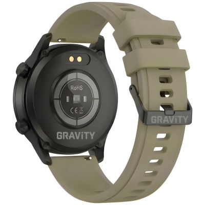 14. Smartwatch Gravity Czarny 2 Paski GT10-2