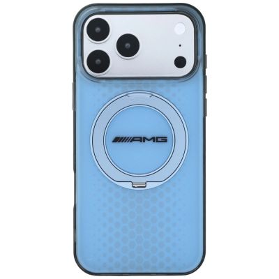 3. Etui Mercedes AMG IML Double Layer Urban Line with Ring Stand MagSafe na iPhone 18 Pro Max / 17 Pro Max - niebieskie
