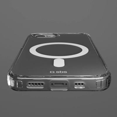 7. Etui SBS Extreme Mag D3O MagSafe do iPhone 16e/17e - przezroczyste