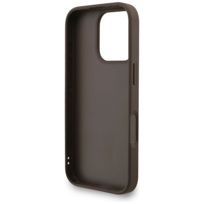 7. Etui Guess 4G Strap 4G Classic Logo na iPhone 16 Pro Max - brązowe