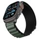 8. Pasek Pasek Spigen WBF1 na Apple Watch 44 / 45 / 46 / 49 mm - czarno-zielony