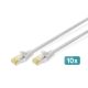Digitus Kabel krosowy CAT 6A S/FTP, 10 sztuk