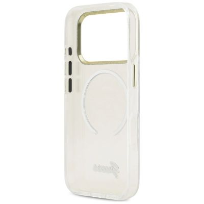 7. Etui Guess IML Gradient Script Metal MagSafe na iPhone 17 Pro Max - białe