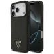 Etui Guess Croco Triangle Logo MagSafe na iPhone 18 Pro Max / 17 Pro Max - czarne