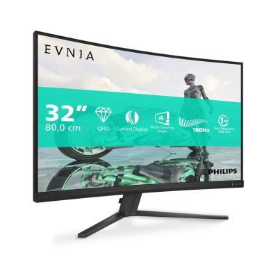10. Philips Evnia 32M2C3500L/00 monitor komputerowy 80 cm (31.5") 2560 x 1440 px Quad HD LCD Czarny
