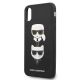 3. Etui Karl Lagerfeld Saffiano Karl&Choupette Head na iPhone XS Max - czarne