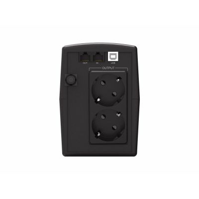 2. Zasilacz awaryjny CONCEPTRONIC UPS 1000VA/600W/2xSchuko/HID USB/RJ45in/Out czarny