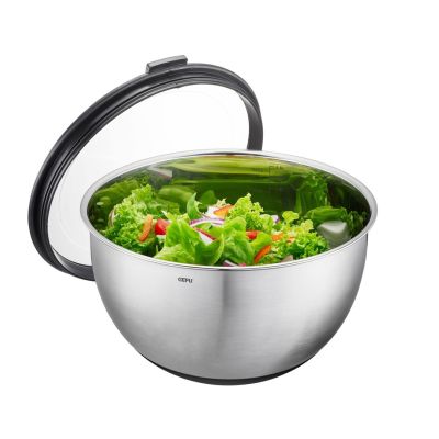 GEFU MUOVO Okrągły Miska 4,5 l Czarny, Stal nierdzewna 1 szt.