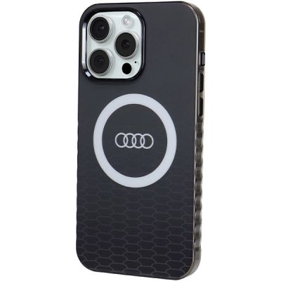 2. Etui Audi IML Big Logo MagSafe na iPhone 15 Pro Max - czarne