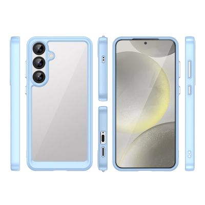 2. Etui silikonowe Outer Space Case z żelową ramką do Samsung Galaxy S25+ - niebieskie