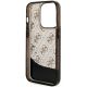 7. Etui Guess Liquid Glitter 4G Transculent na iPhone 14 Pro - czarne