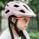 3. Kask rowerowy Rockbros LK-67 młodzieżowy z odpinanym daszkiem 54–58 cm - różowy