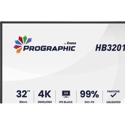 5. iiyama ProGraphic HB3201UHSNP-B1 monitor komputerowy 80 cm (31.5") 3840 x 2160 px Czarny