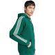 5. Bluza męska adidas Essentials 3-Stripes Fleece Hoodie zielona KZ1413