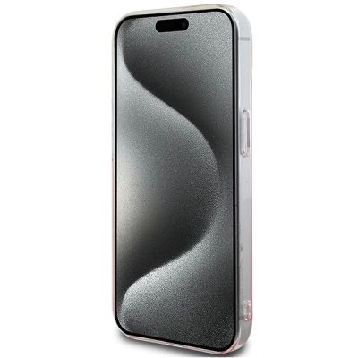 5. Etui Hello Kitty IML Gradient Electrop Kitty Head na iPhone 15 - różowe