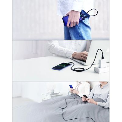 16. Kabel Ugreen US287 60117 USB-A / USB-C 3A 1.5m - czarny
