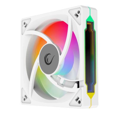 3. RAMPAGE WENTYLATOR DO OBUDOWY 120MM 1800RPM INFINITE LOOP ARGB WHITE PWM
