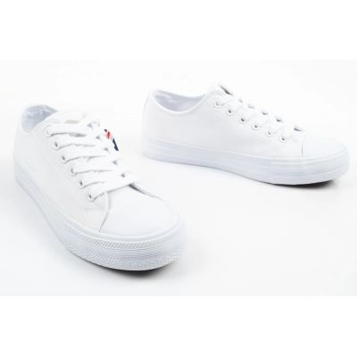 7. Lee Cooper buty sportowe damskie trampki modne białe wygodne